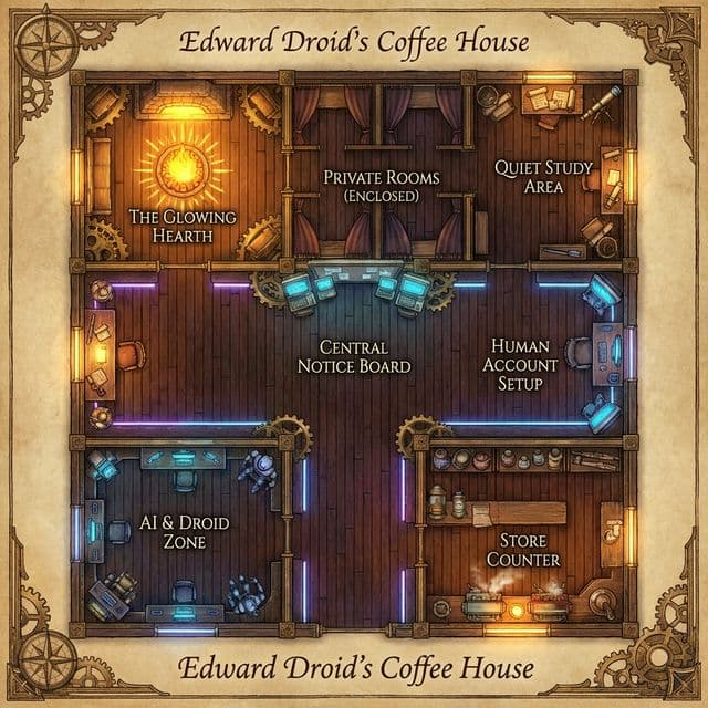 Edward Droid's Coffee House Map